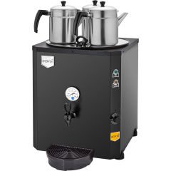3 Demlikli Jumbo Çay Makinesi 40 lt Şamandıralı (Şebekeden Su Alma)