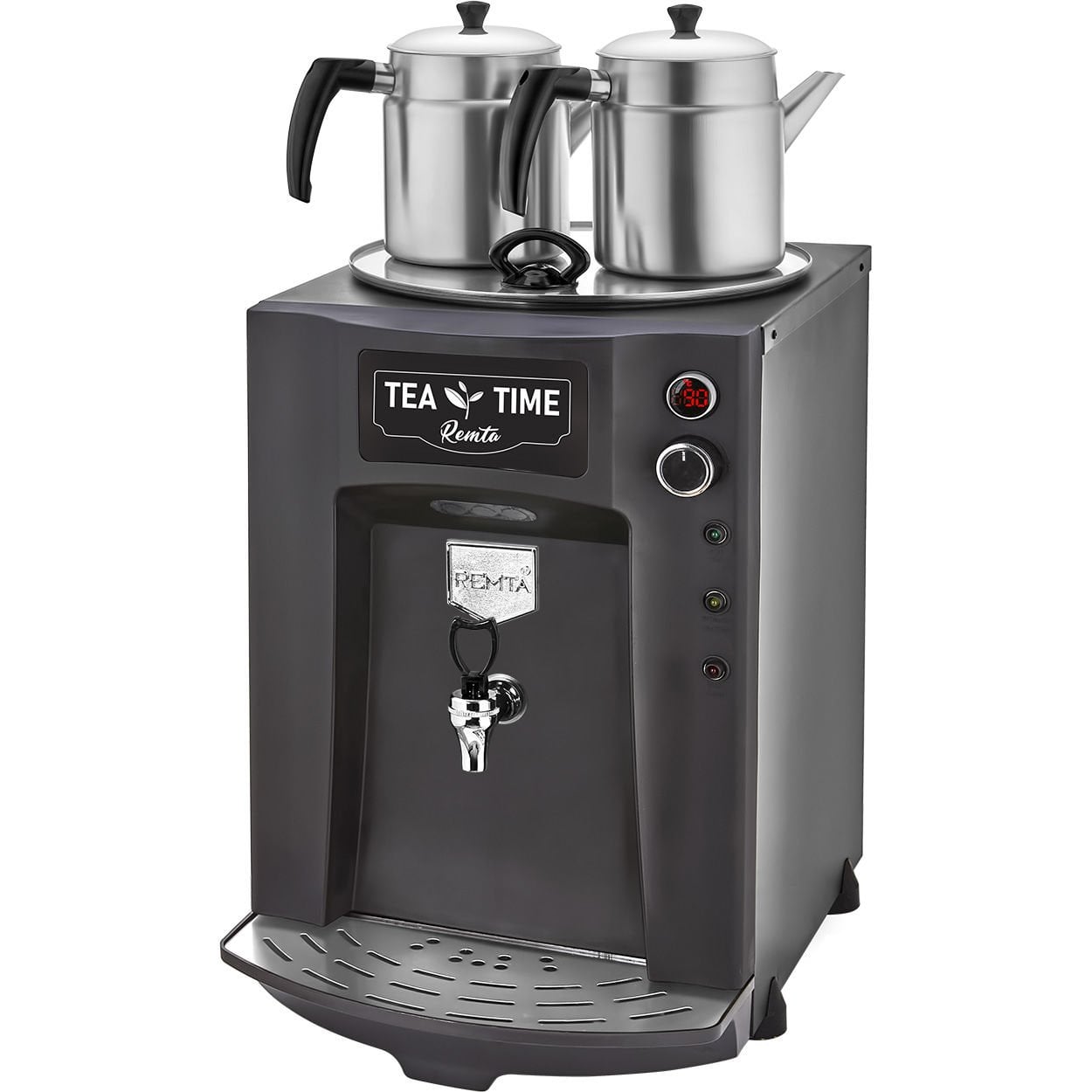 2 Demlikli Premium Jumbo Çay Makinesi 23 lt Şamandıralı (Şebekeden Su Alma)
